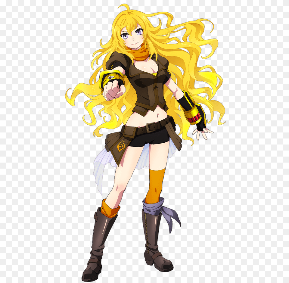 Yang Xiao Long Blake Belladonna Yellow Cartoon Fictional Rwby Yang Volume, Book, Comics, Publication, Person Png Image