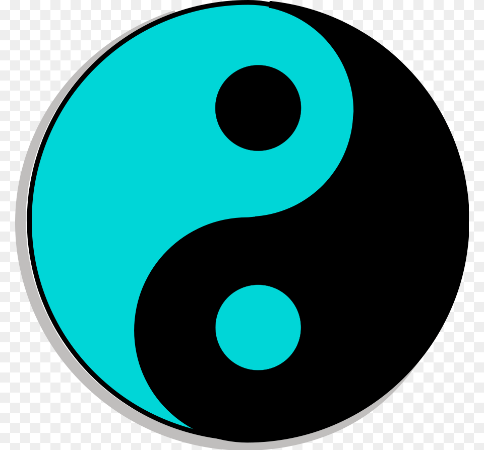 Yang Yin Yang Colored, Number, Symbol, Text Free Transparent Png