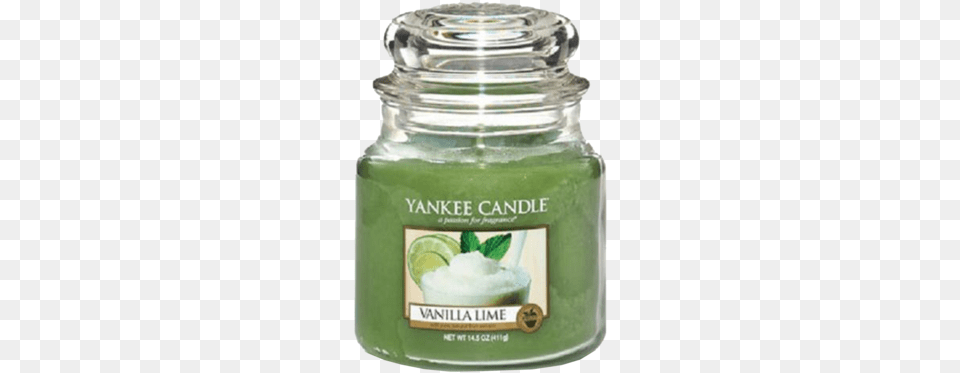 Yankee Vanilla Lime Candle Classic Jar Yankee Candle Vanilla Lime Medium Jar, Bottle, Shaker, Food, Fruit Png