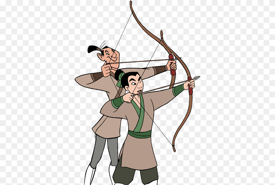 Yao Ling And Chien Po Clip Art Disney Clip Art Galore, Archer, Archery, Bow, Person Free Transparent Png