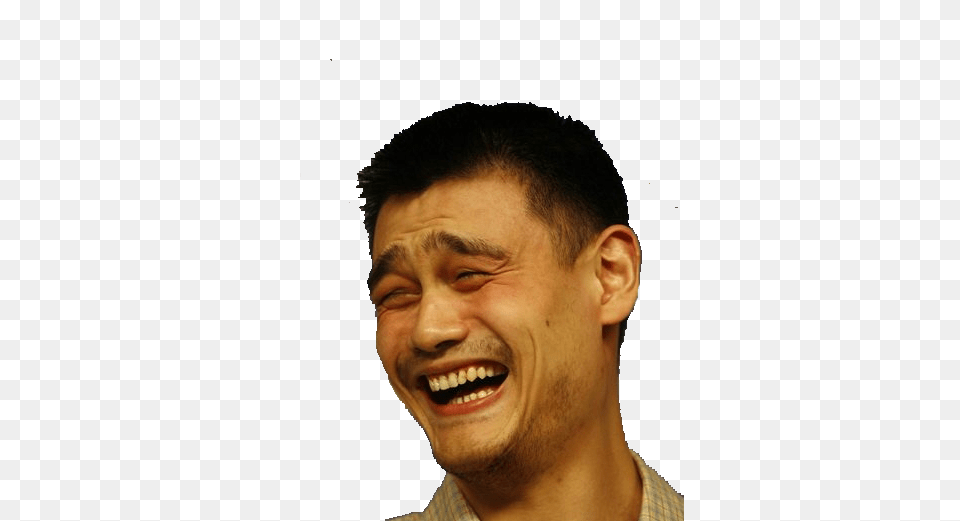 Yao Ming Face Transparent Pictures, Adult, Happy, Head, Laughing Free Png