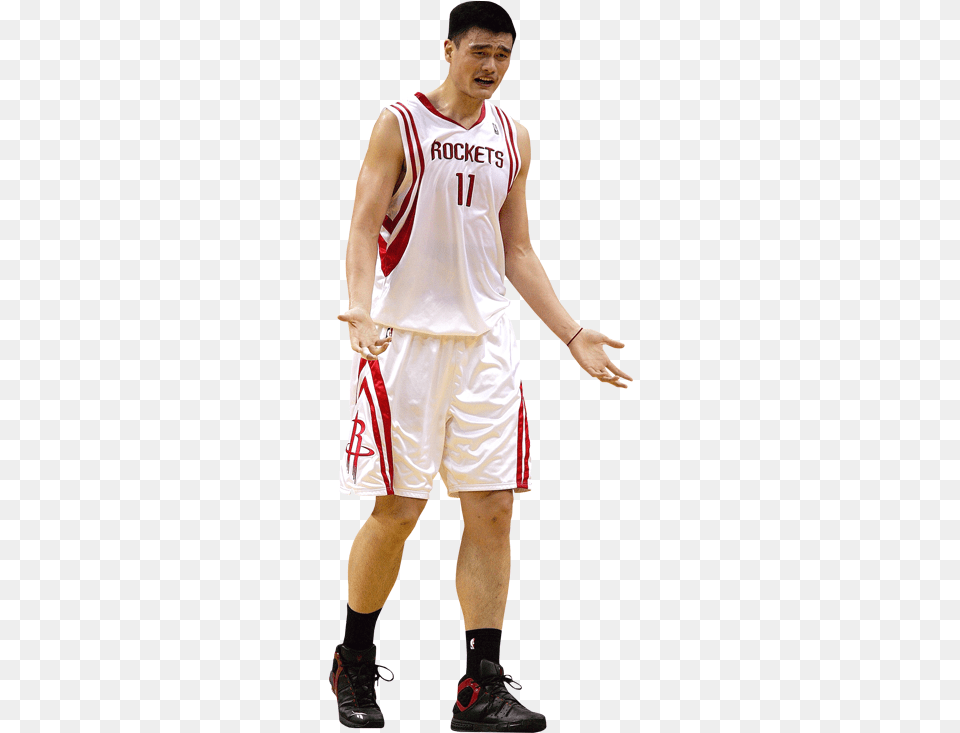 Yao Ming Photo Ming Cut Basketball Player, Body Part, Sneaker, Shorts, Shoe Png