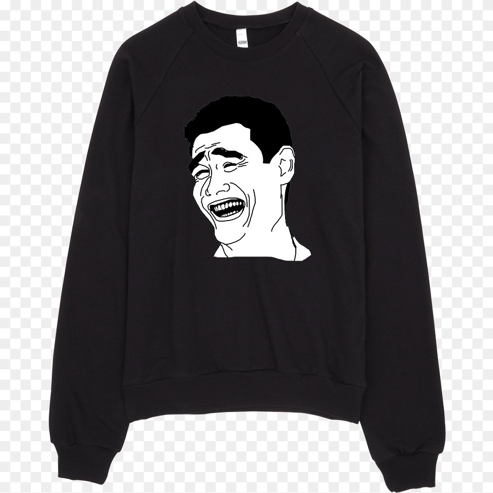 Yao Ming Sweatshirt Yao Ming Meme, Sweater, Sleeve, Long Sleeve, Knitwear Png