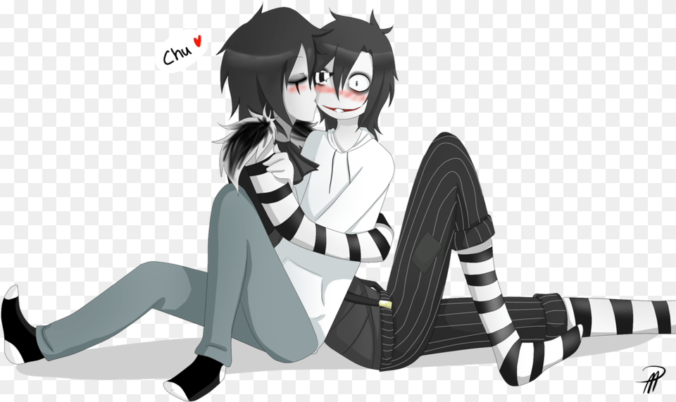 Yaoi Creepypasta Laughing Jack And Jeff The Killer Jack And Jeff The Killer, Book, Comics, Publication, Adult Free Png