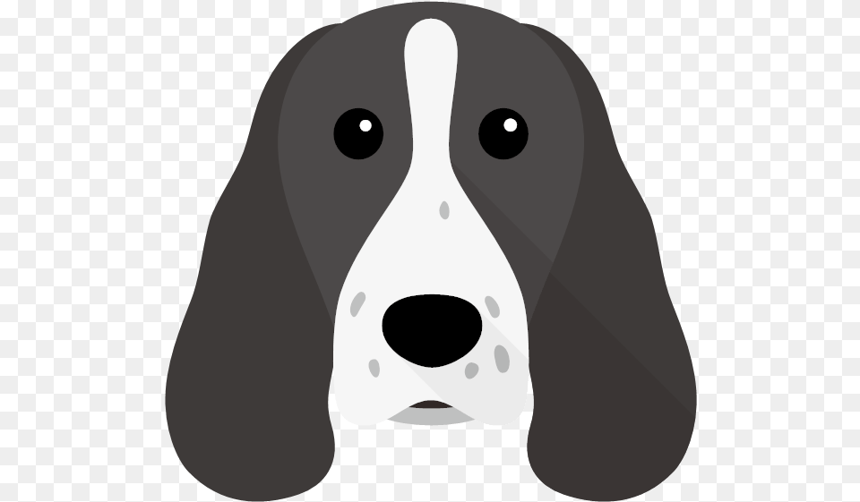 Yappicon Springer Spaniel Face Silhouette, Animal, Canine, Dog, Hound Free Png Download