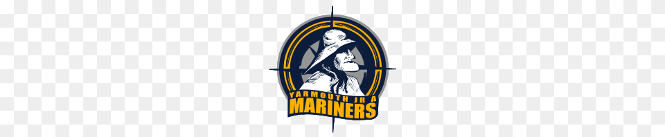 Yarmouth Mariners, Clothing, Hat, Logo, Person Free Png Download