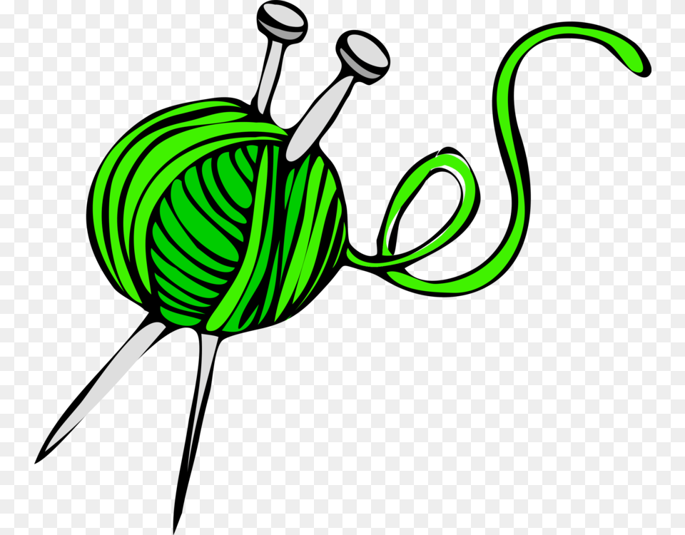 Yarn Clip Art Women Wool Crochet Hook Hand Sewing Needles, Food, Green, Sweets, Candy Free Png