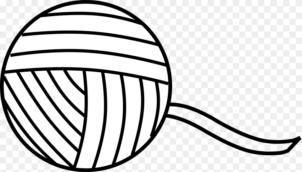 Yarn Clipart Black And White, Sphere, Egg, Food, Astronomy Free Png