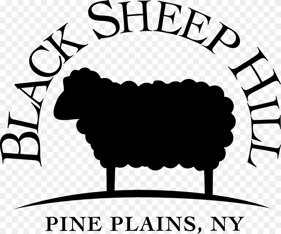 Yarn Clipart Sheep Black And White Clip Art Farm Hill, Gray Free Png Download