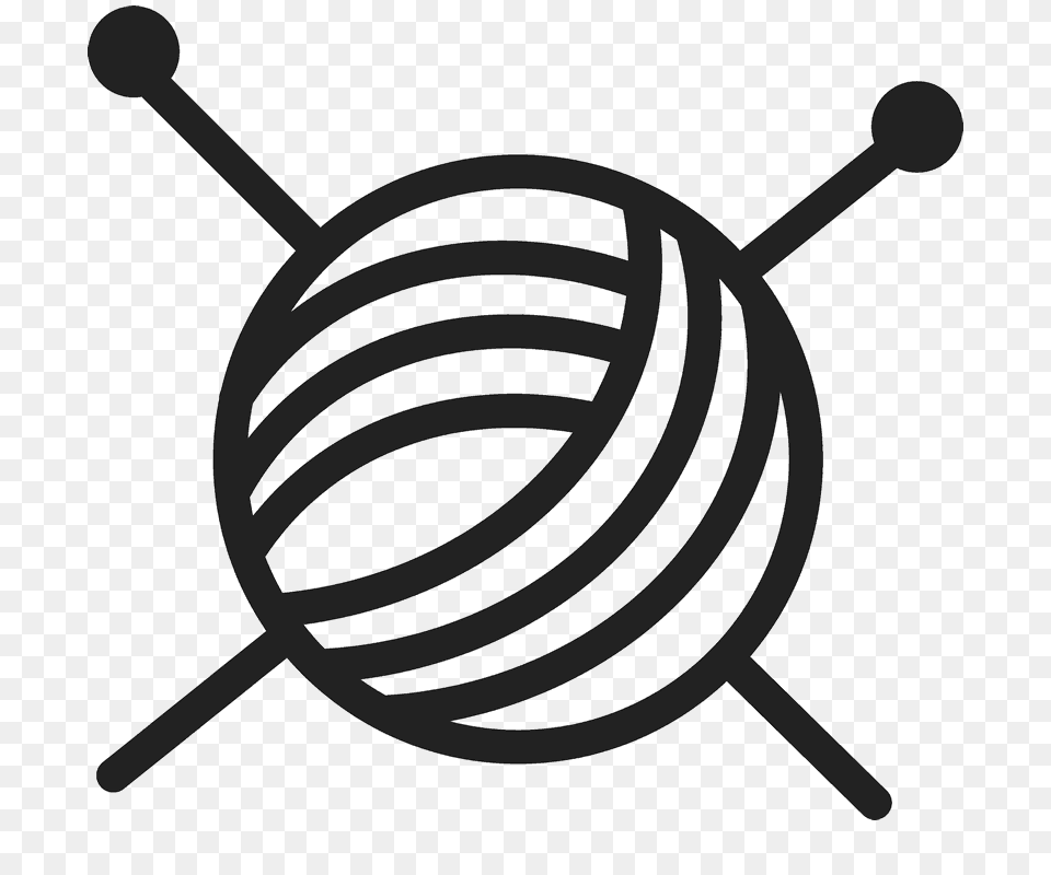 Yarn Knitting Needles Rubber Stamp Sewing Stamps Stamptopia, Sphere, Mace Club, Weapon Png Image