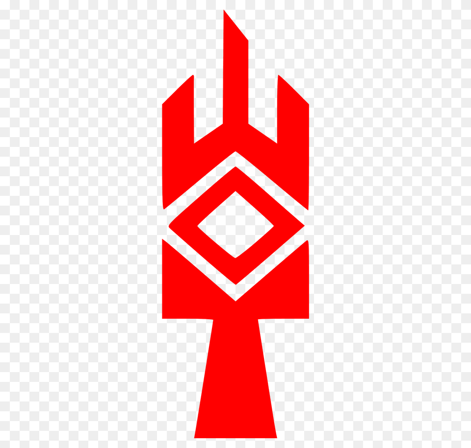 Yarovit Symbol Red Clipart, Weapon, Trident, Dynamite Png Image