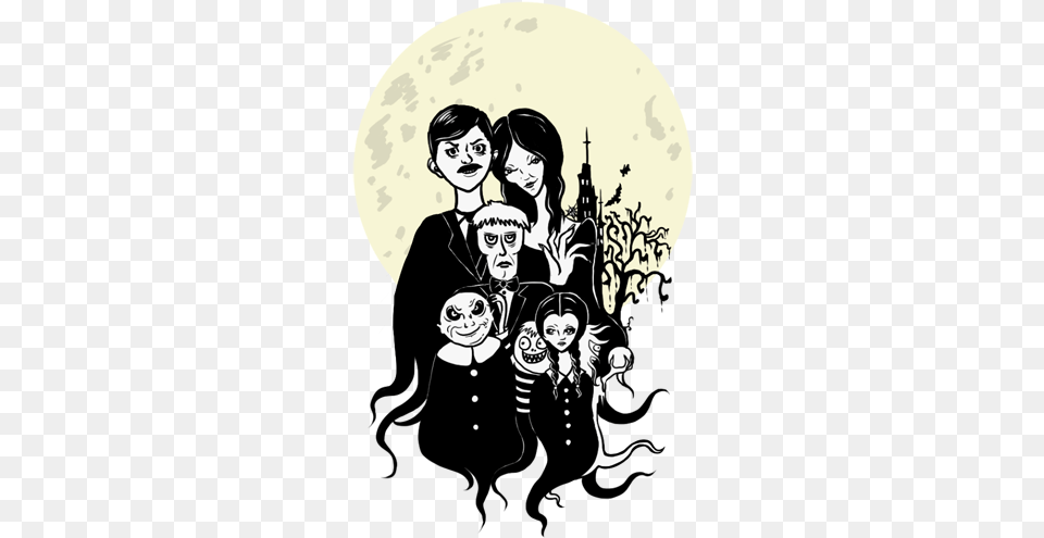 Yas Gaga Addams Family Layers Addams Family Logo, Publication, Book, Comics, Adult Png Image