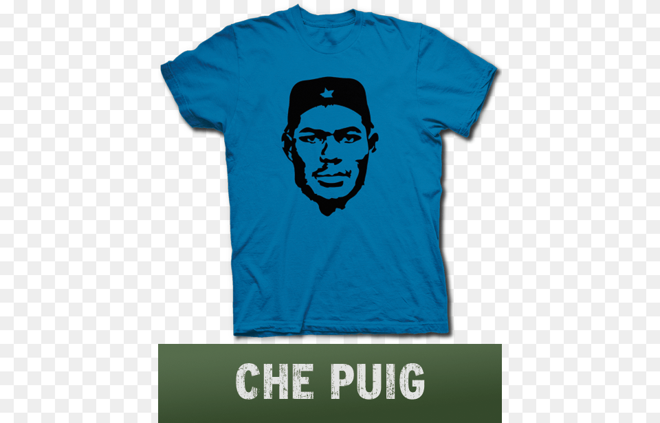 Yasiel Puig Che Guevara Marxist Poster Dodgers T Shirt T Shirt, Clothing, T-shirt, Face, Head Free Png