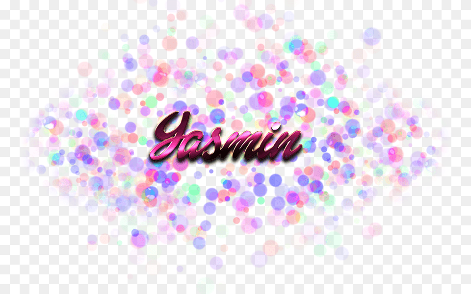 Yasmin Name Logo Bokeh, Art, Graphics, Paper, Confetti Png