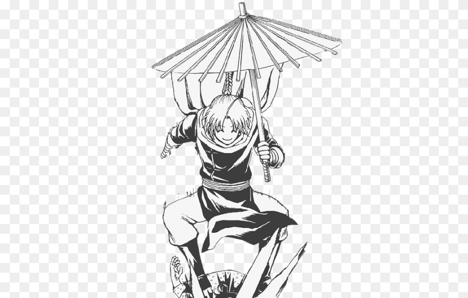 Yato Drawing Kamui Gintama Lineart, Book, Comics, Publication, Person Free Transparent Png