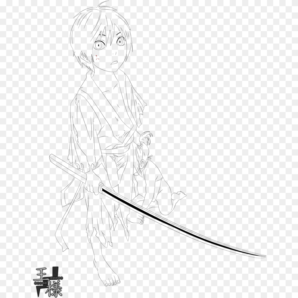 Yato Lineart By Osama Line Art, Outdoors, Nature, Night Free Transparent Png