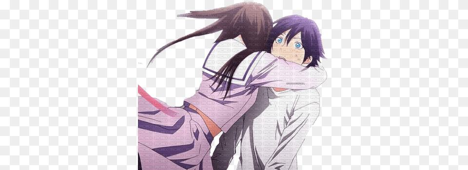 Yato X Hiyori Yato And Hiyori Hug, Book, Comics, Manga, Publication Free Transparent Png