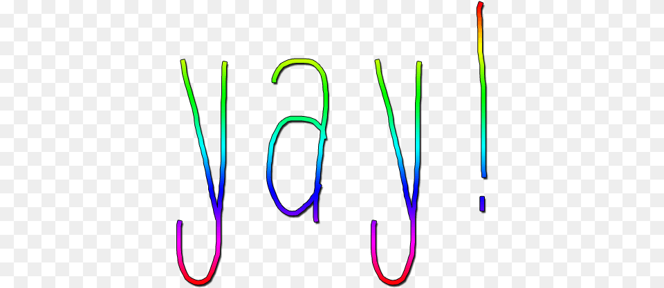 Yay Clipart Calligraphy, Light, Neon Png Image