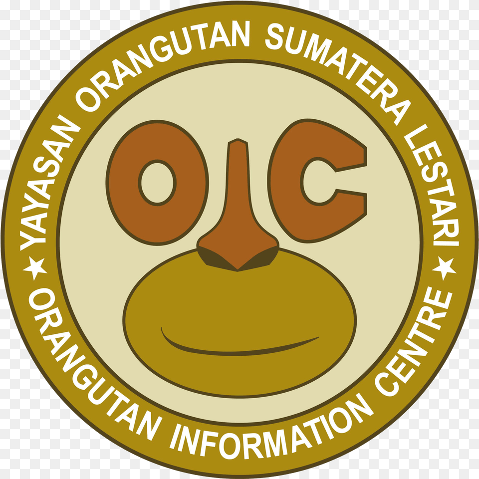 Yayasan Orangutan Sumatera Lestari Orangutan Information Logo Orangutan Information Center, Gold, Disk, Symbol Png