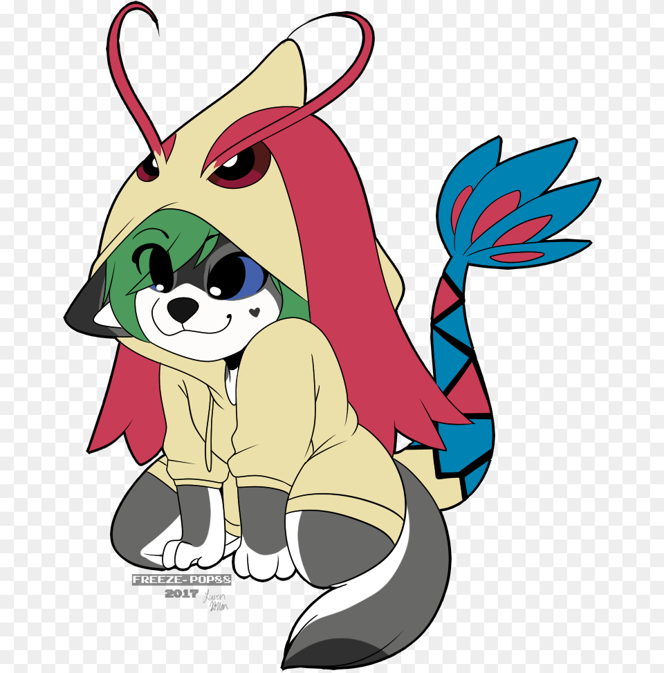 Ych Commission Droop Milotic Hoodie Cartoon, Book, Comics, Publication, Baby Free Png