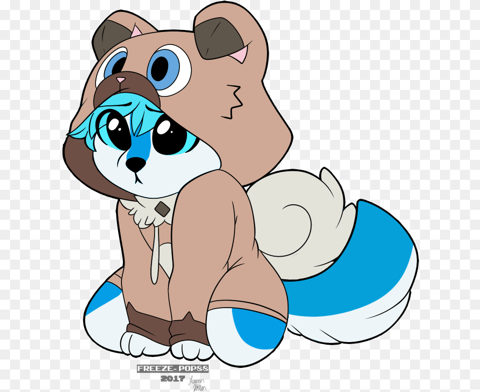 Ych Commission Frosty Rockruff Hoodie Cartoon, Face, Head, Person, Baby Free Transparent Png