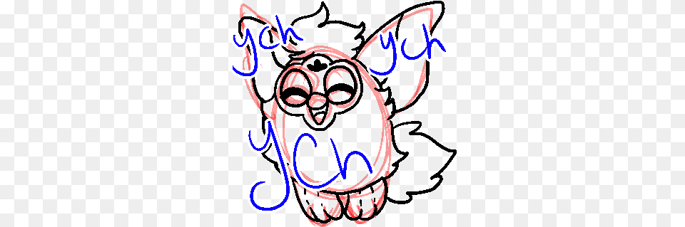 Ych Furby Cartoon, Light, Neon, Face, Head Png Image