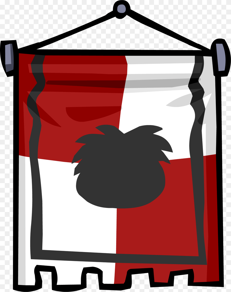 Ye Olde Red Banner Igloos De Club Penguin, Flag, Dynamite, Weapon Free Png