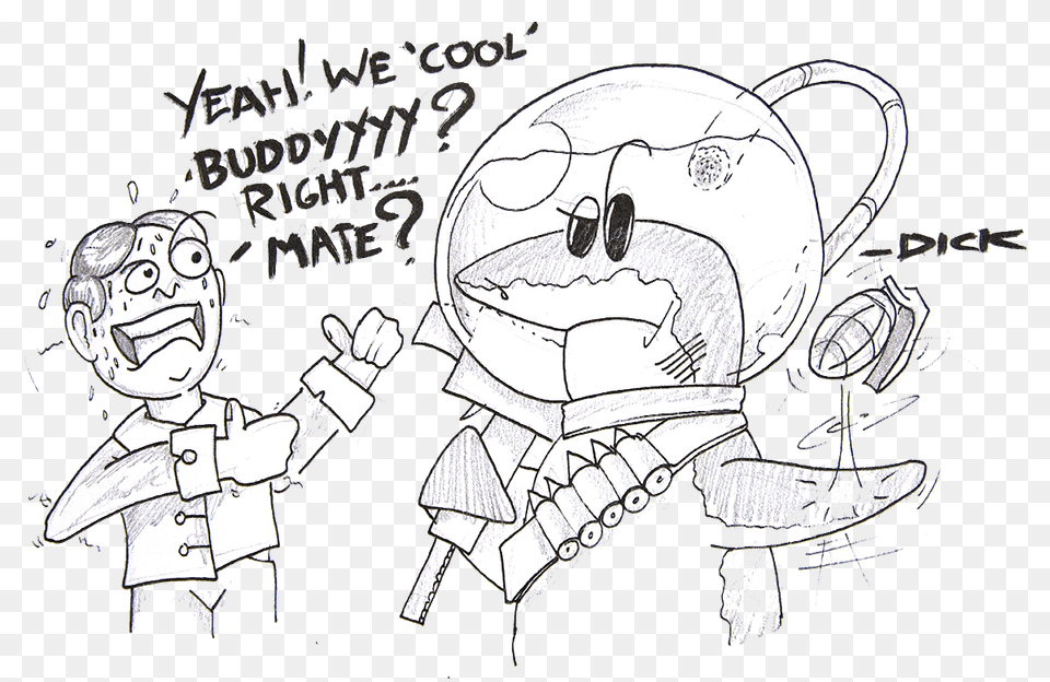 Yeah Cuz Sharks Is Badass Line Art, Doodle, Drawing, Person, Face Png Image