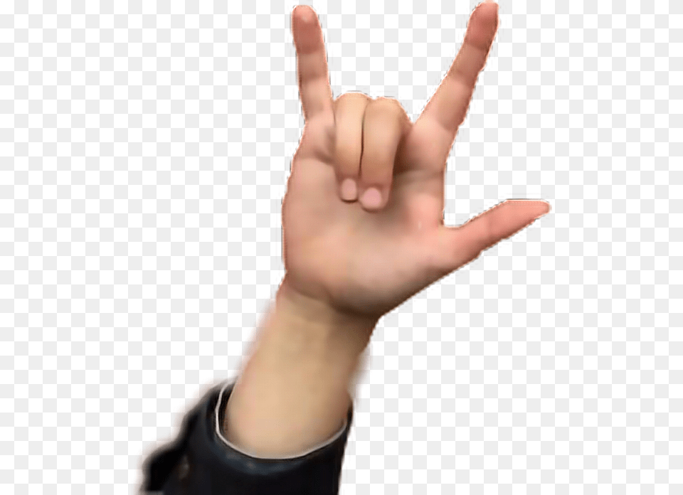 Yeah Notgood Sorry Hand Editedbyme Freetoedit Sign, Body Part, Finger, Person, Wrist Png