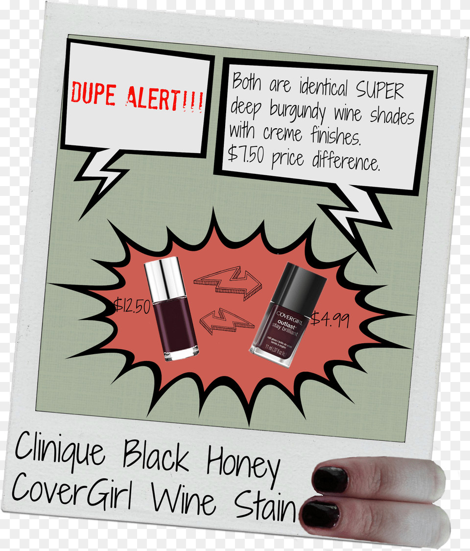 Yeah Yeah Nearly Black Nail Polishes Are Out Of Season Nail Polish, Advertisement, Cosmetics, Lipstick, Poster Png Image