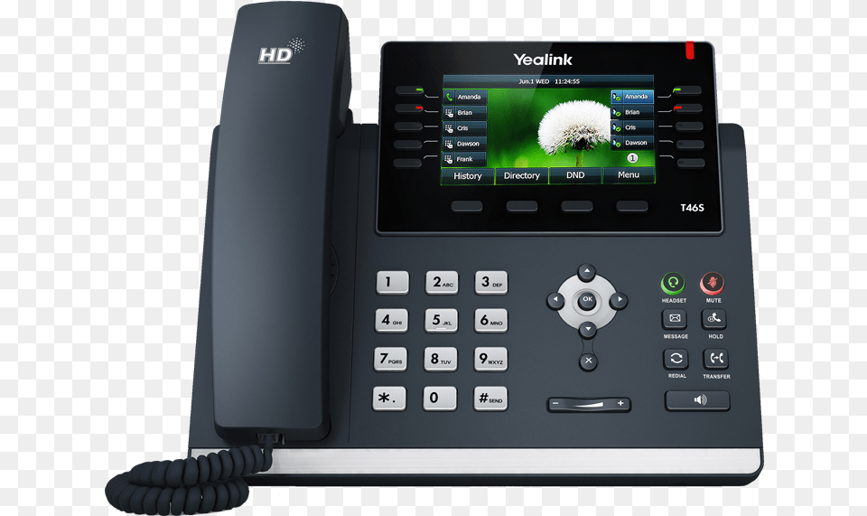 Yealink Sip Vp Yealink T46s Phone, Electronics, Mobile Phone, Dial Telephone Free Transparent Png