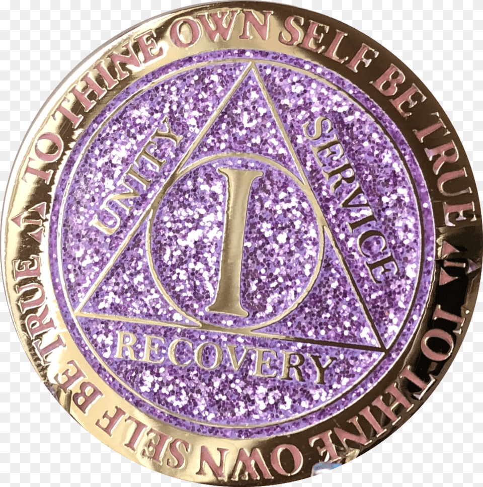 Year Aa Medallion Reflex Glitter Lavender Purple Circle, Symbol Png Image
