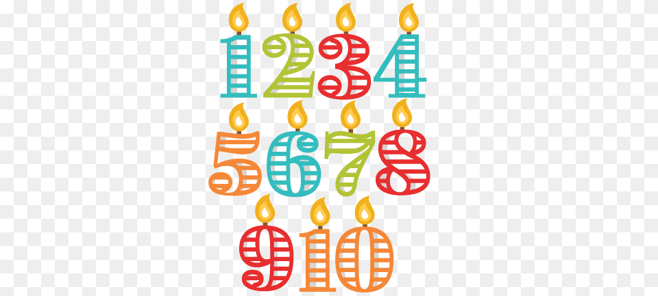 Year Birthday Candles Transparent U0026 Clipart Birthday Candle Numbers Svg, Number, Symbol, Text, Dynamite Png