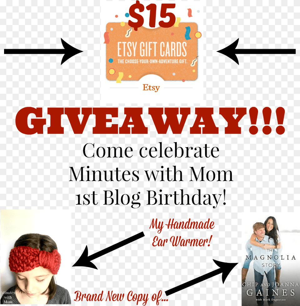 Year Birthday Giveaway Poster, Advertisement, Adult, Female, Person Png