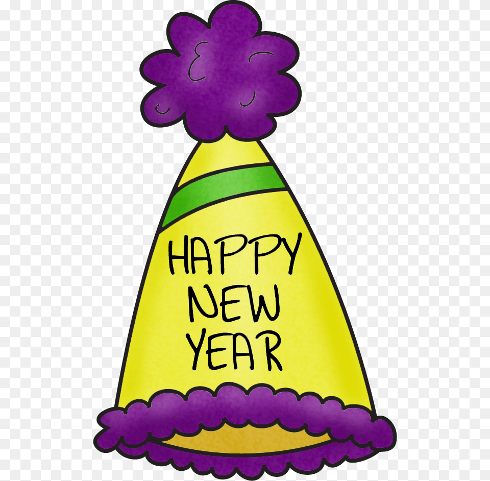 Year Clip Art Merry New Years Party Hat Clipart, Clothing, Party Hat, Person Png Image