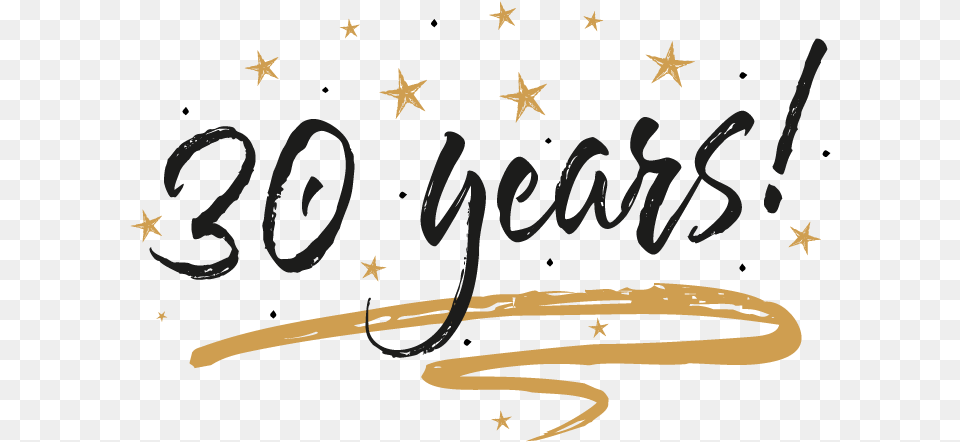 Year Logo 30 Years Transparent Background, Text, Handwriting, Symbol Free Png Download