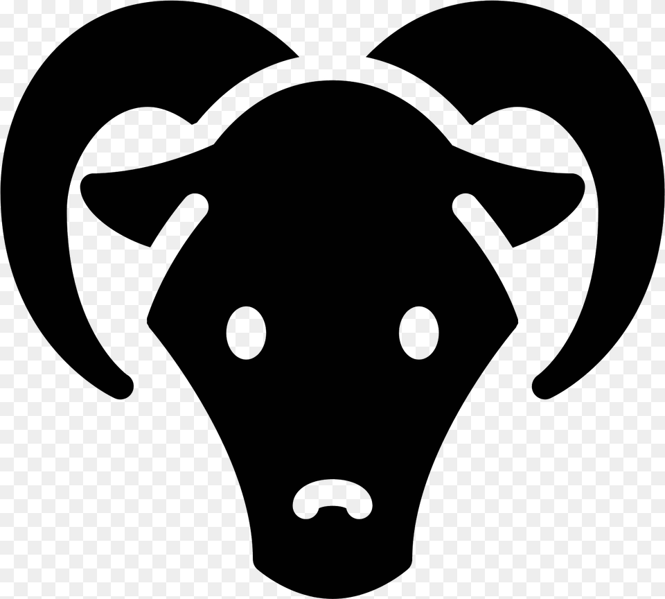 Year Of Goat Filled Icon Goat, Gray Free Transparent Png