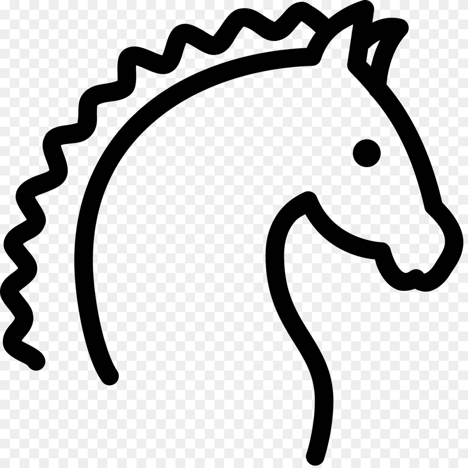 Year Of Horse Icon, Gray Free Png