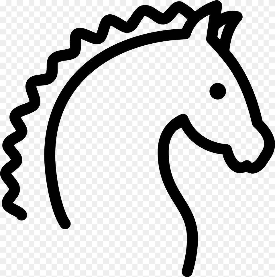 Year Of Horse Icon Horse, Gray Free Png