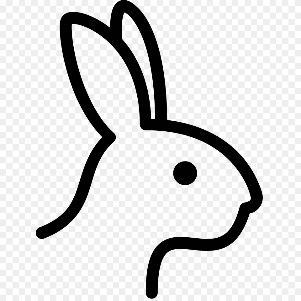 Year Of Rabbit Icon, Gray Free Transparent Png