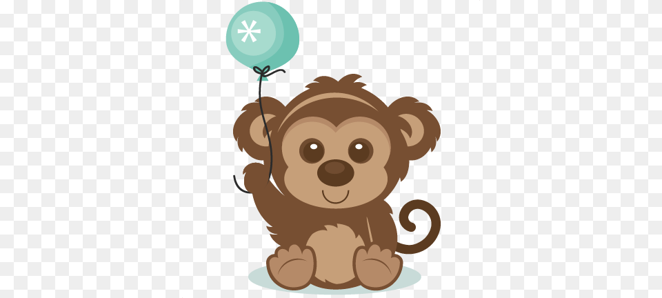 Year Of The Monkey Clipart Cute Monkey Pencil And In Birthday Animals Clipart, Nature, Outdoors, Snow, Snowman Free Png