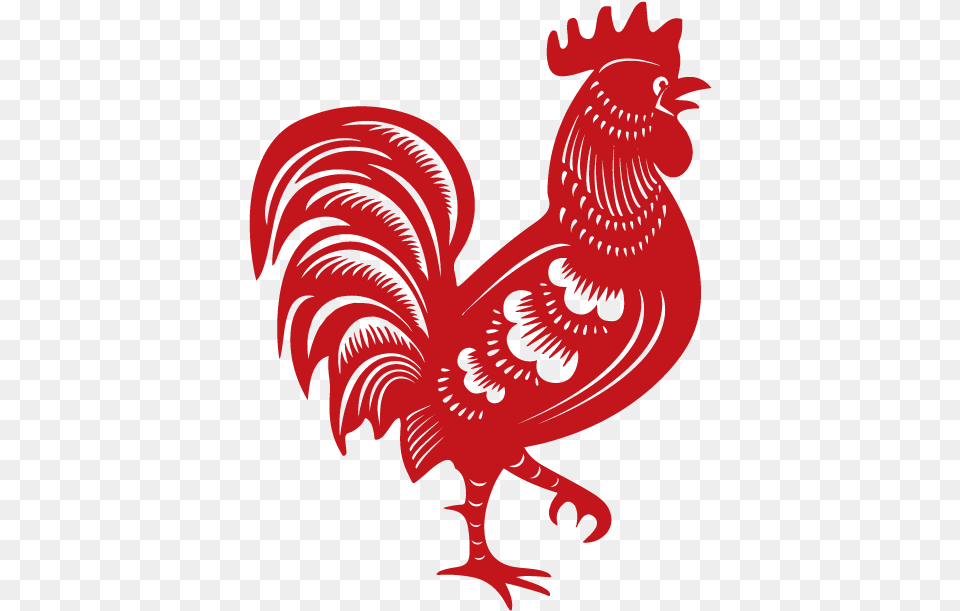 Year Of The Rooster 3 Image Chinese New Year Rooster, Animal, Bird, Chicken, Fowl Free Png Download