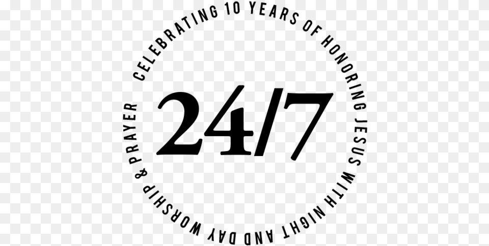 Years 24 7 Words Only Gateway House, Gray Free Transparent Png