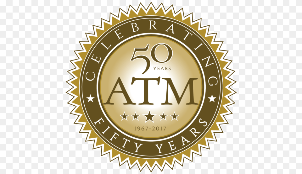 Years Of Atm, Gold, Logo, Dynamite, Weapon Free Transparent Png