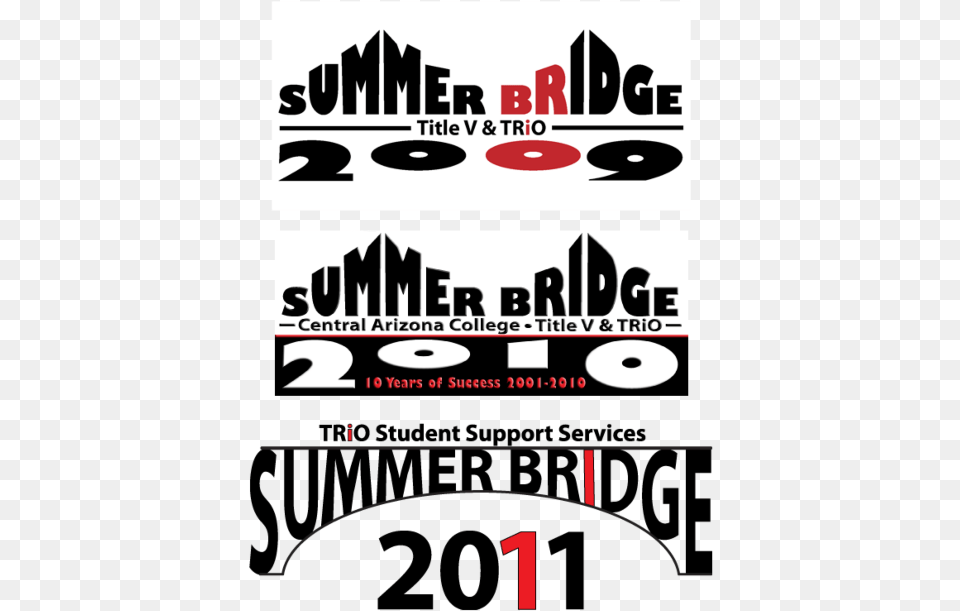 Years Of Logo Design For The Summer Bridge Program Poster, Advertisement Free Transparent Png