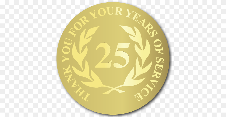 Years Of Service Foil Stamped Award Labels 20 Years Service Badge, Gold, Face, Head, Person Free Png Download