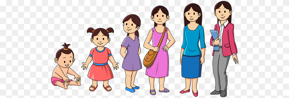Years Old Woman Cartoon, Publication, Book, Comics, Girl Png