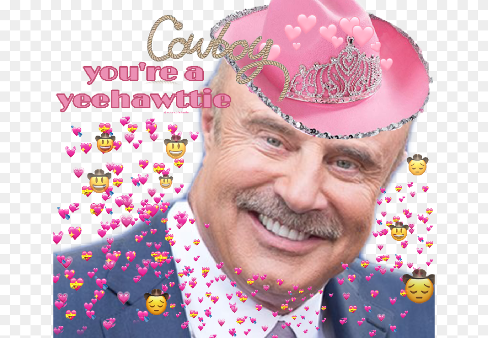 Yeehaw Cowboy Drphil Meme Nonutnovember, Clothing, Hat, Accessories, Adult Free Png