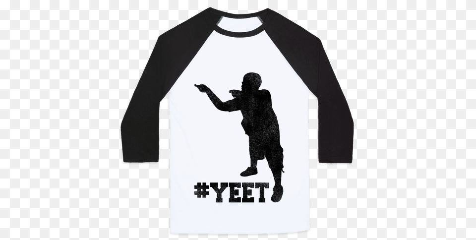 Yeet Baseball Tees Lookhuman, Clothing, Long Sleeve, Sleeve, T-shirt Png Image