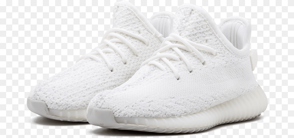 Yeezy 350 Cream White Custom Download Yeezy 350 V2 Triple White Fake, Clothing, Footwear, Shoe, Sneaker Png